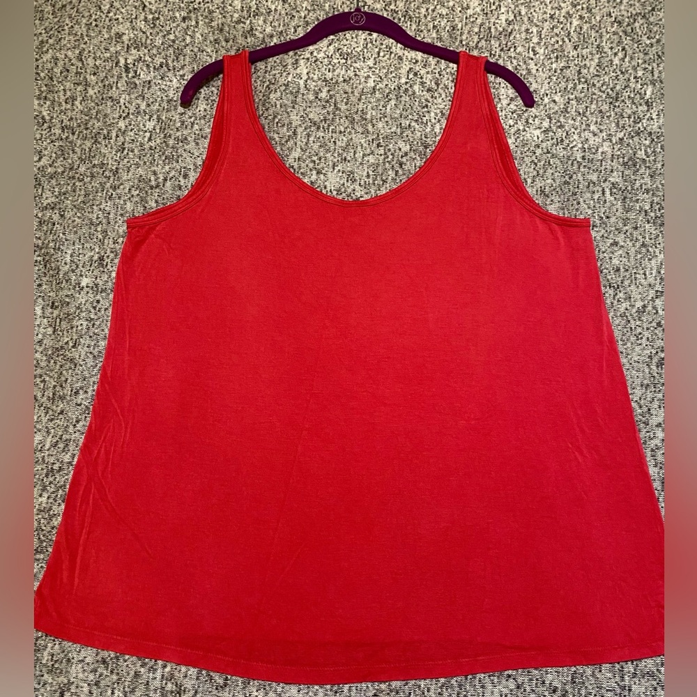 Lane Bryant Solid Red Tank size 18/20. NWOT